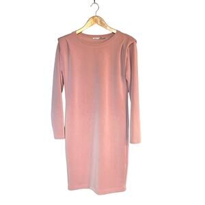 Esqualo Modal Dress Size XS Pink Long Sleeve